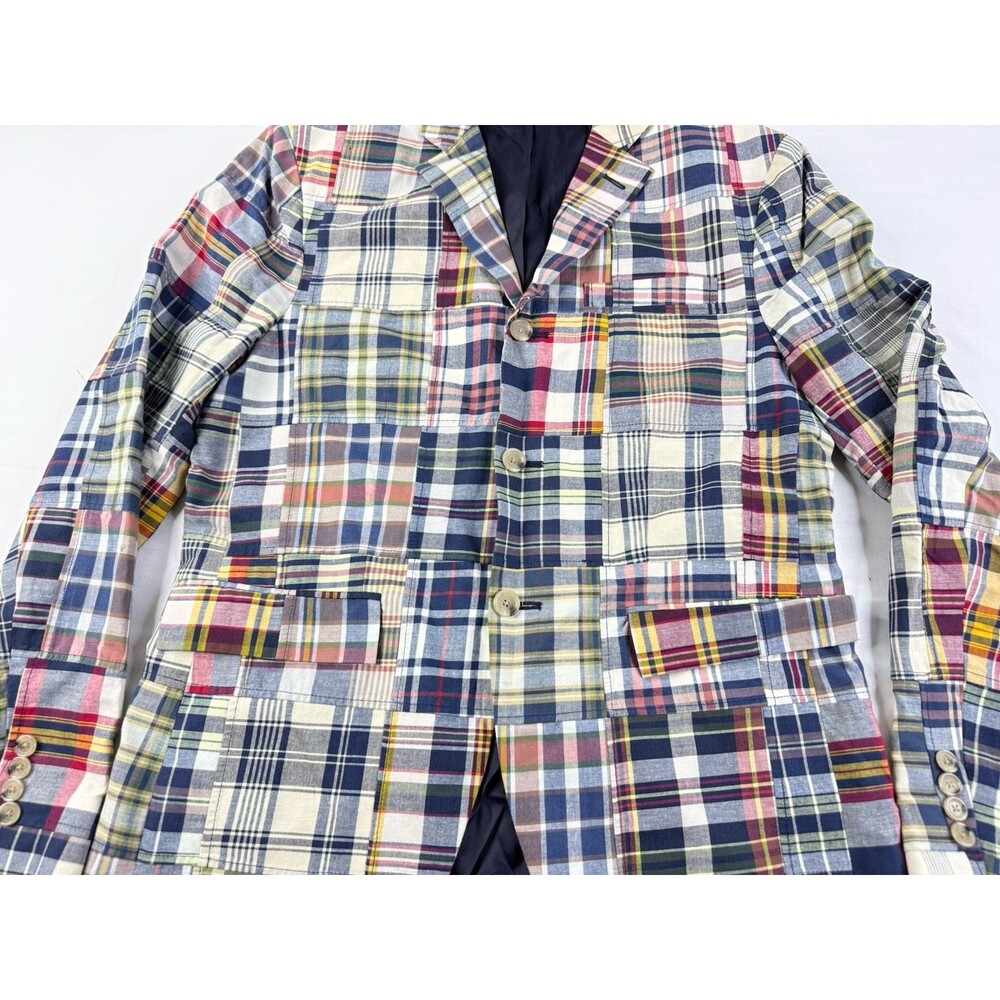 Rare Vintage Rugby Ralph Lauren Patchwork Blazer Size Medium - Picture 11 of 16